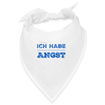 in mir ist Angst - Bandana - Weiß - Vorne
