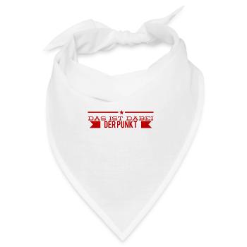 das ist mein Punkt - Bandana - Weiß - Vorne