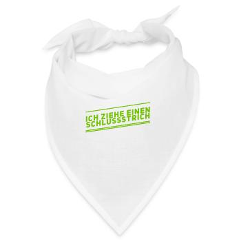 einen Schlussstrich ziehen - Bandana - Weiß - Vorne