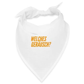 ich kann nichts hören - Bandana - Weiß - Vorne