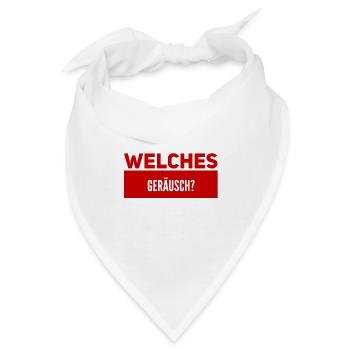 ist da ein Geräusch? - Bandana - Weiß - Vorne
