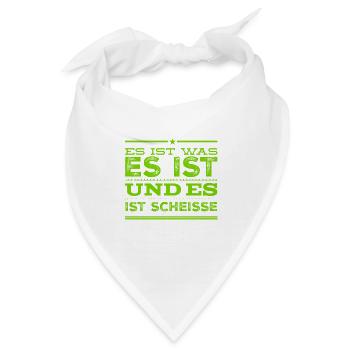 miese Stimmung - Bandana - Weiß - Vorne