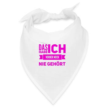 das verstehe ich nicht - Bandana - Weiß - Vorne