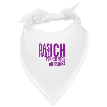 ich kann noch was lernen - Bandana - Weiß - Vorne