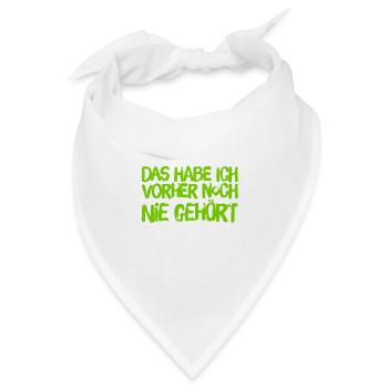 das ist mir neu - Bandana - Weiß - Vorne