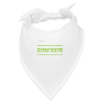 es will jetzt raus - Bandana - Weiß - Vorne