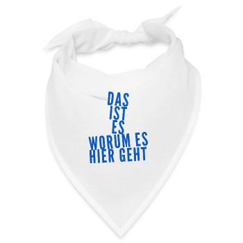 mein warum - Bandana - Weiß - Vorne
