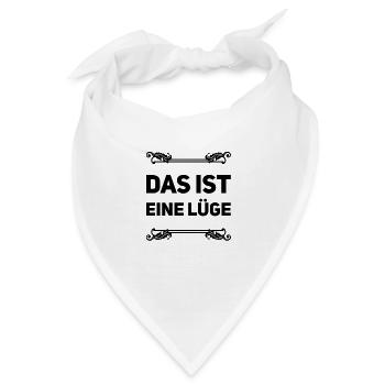 Lügen überall - Bandana - Weiß - Vorne