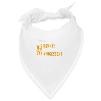 ich bin verwirrt - Bandana - Weiß - Vorne