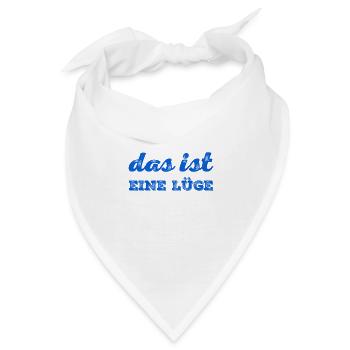 ich mag keine Lügen - Bandana - Weiß - Vorne