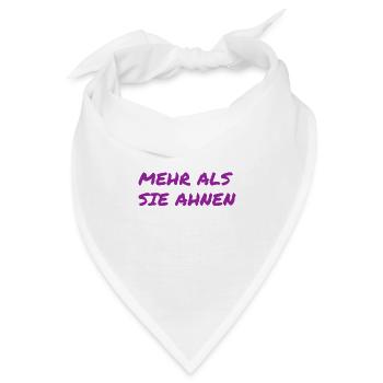 ich bin eine Überraschung - Bandana - Weiß - Vorne