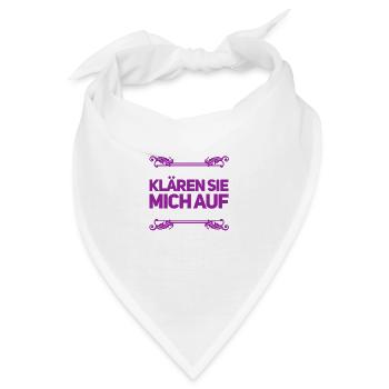ich bin ganz Ohr - Bandana - Weiß - Vorne
