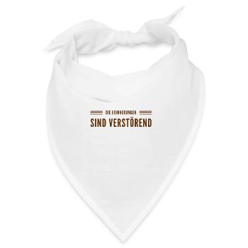 die Erinnerungen sind verstörend - Bandana - Weiß - Vorne