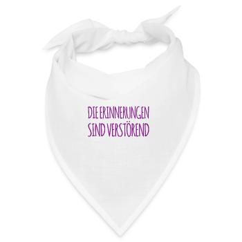 ich mag die Erinnerungen nicht - Bandana - Weiß - Vorne
