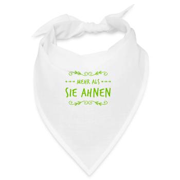 in mir steckt mehr als sie ahnen - Bandana - Weiß - Vorne