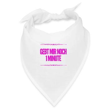 noch etwas länger - Bandana - Weiß - Vorne