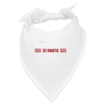 sei frech - Bandana - Weiß - Vorne