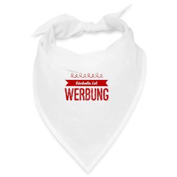 lächeln ist Werbung - Bandana - Weiß - Vorne