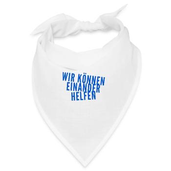 gegenseitige Hilfe - Bandana - Weiß - Vorne