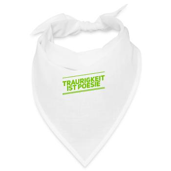 ich mag Trauer - Bandana - Weiß - Vorne
