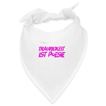Trauer hilft - Bandana - Weiß - Vorne