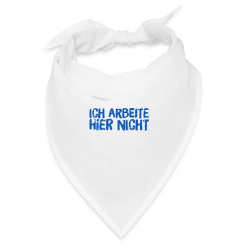 wo arbeite ich? - Bandana - Weiß - Vorne