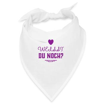 wir haben gemeinsame Erlebnisse - Bandana - Weiß - Vorne