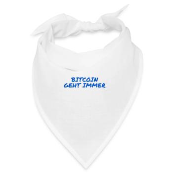 Bitcoin ist wunderbar - Bandana - Weiß - Vorne