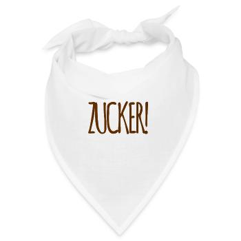 das ist Zucker - Bandana - Weiß - Vorne