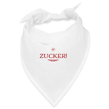 das ist mega - Bandana - Weiß - Vorne