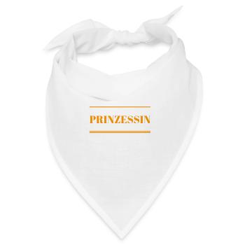 ich fühle mich wie eine Prinzessin - Bandana - Weiß - Vorne