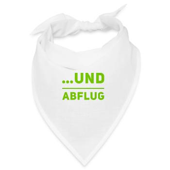 und Abflug - Bandana - Weiß - Vorne