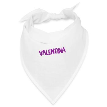 so sieht eine Valentina aus - Bandana - Weiß - Vorne