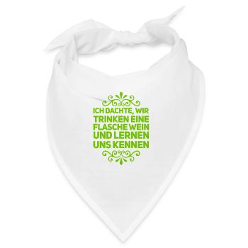 lernen wir uns kennen! - Bandana - Weiß - Vorne
