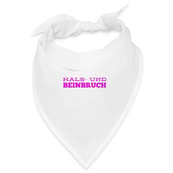 ich wünsche viel Erfolg - Bandana - Weiß - Vorne