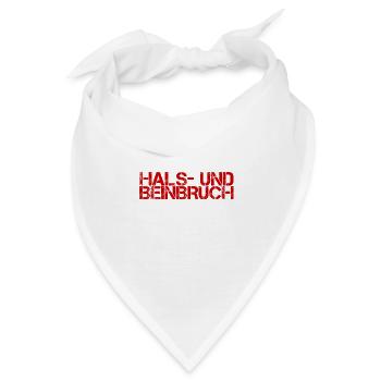 ich wünsche dir viel Glück - Bandana - Weiß - Vorne