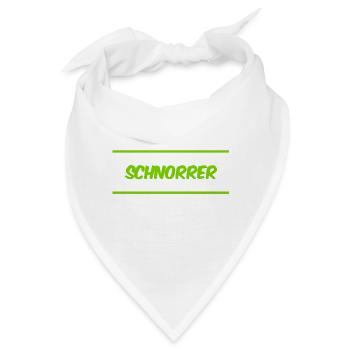 so sieht ein Schnorrer aus - Bandana - Weiß - Vorne