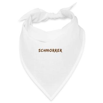 ich liebe es zu schnorren - Bandana - Weiß - Vorne