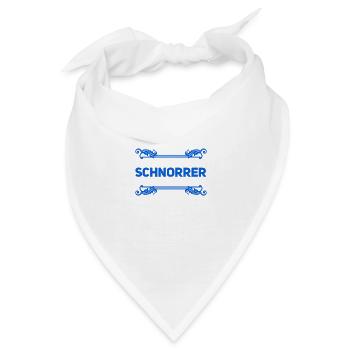 schnorren geht immer - Bandana - Weiß - Vorne