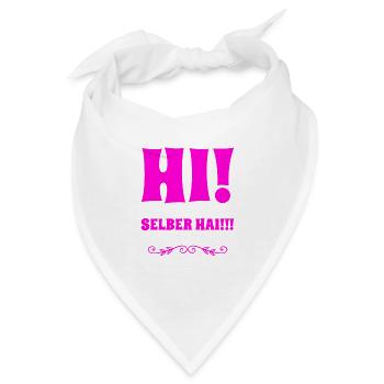 hallo - Bandana - Weiß - Vorne
