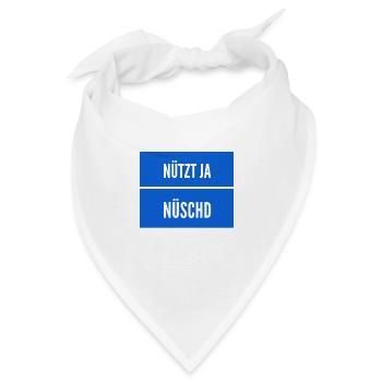 die richtige Einstellung - Bandana - Weiß - Vorne