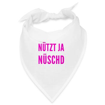 ich habe die richtige Haltung - Bandana - Weiß - Vorne