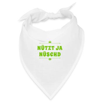 ich habe die richtige Einstellung - Bandana - Weiß - Vorne