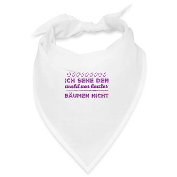 blindes Huhn - Bandana - Weiß - Vorne