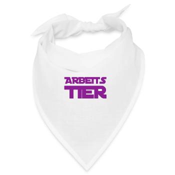 vor dir steht ein Arbeitstier - Bandana - Weiß - Vorne