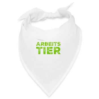 so sieht ein Arbeitstier aus - Bandana - Weiß - Vorne