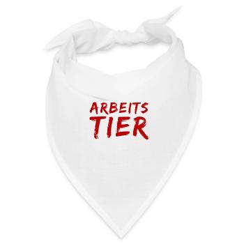 ich arbeite viel - Bandana - Weiß - Vorne
