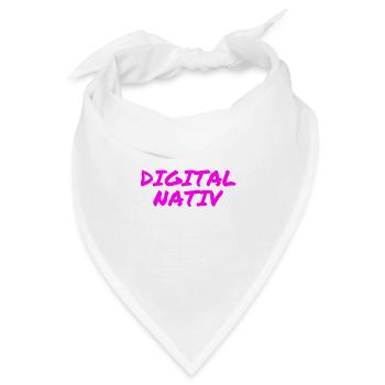 ich kenne nur online - Bandana - Weiß - Vorne