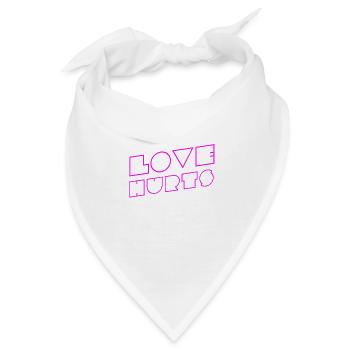 Liebe ist nicht leicht - Bandana - Weiß - Vorne