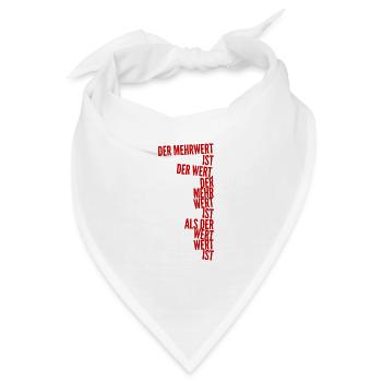 mehr Wert - Bandana - Weiß - Vorne